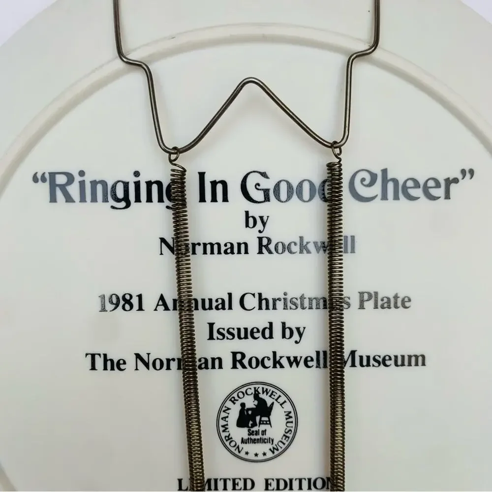 1981 Norman Rockwell Santa Art Plate
